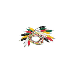 Voltcraft - set de cordons de mesure KS-540/0.5 [ pinces crocodile - pinces crocodile] 0.54 m noir, rouge, jaune, vert, b