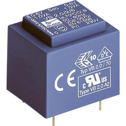 Vb 3,2/1/9 Transformateur pour circuits imprimés 1 x 230 v 1 x 9 v/ac 3.20 va 355 mA D97360 - Block