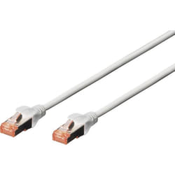 Câble réseau RJ45 CAT 6 S/FTP 10.00 m - Digitus - Gris - Sans halogène