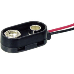 Connecteur clip pression 1x 6LR61 (9 v) Beltrona 9V-I-Clip-S raccordement par empreinte pile 9V (l x l x h) 26 x 13 x 8 mm X37391