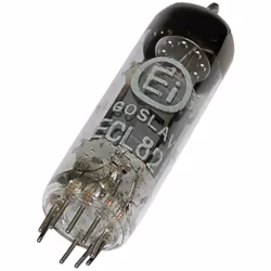 Informations techniques Courant d'anode I(A) : 3.5 mA, 41 mA Courant de chauffage I(F) : 780 mA Culot : noval Dimensions prod ...