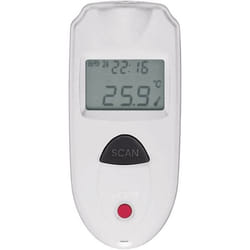 VOLTCRAFT IR 110-1S thermomètre portatif Noir, Blanc F, °C -33 - 110 °C Écran integré