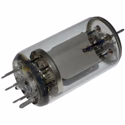 Informations techniques Courant d'anode I(A) : 100 mA Courant de chauffage I(F) : 1.8 A Culot : septar Dimensions produit, ha ...