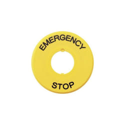 Etiquette Arrêt D'Urgence Pour Tête Ø 40 Mm Série Ab6e Idec Haav4-27