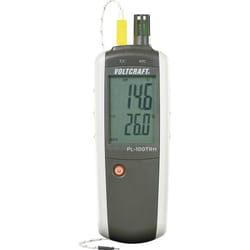 Hygromètre Voltcraft PL-100TRH 0 % hr 100 % hr -200 °c +1372 °c étalonné: d'usine (sans certificat)
