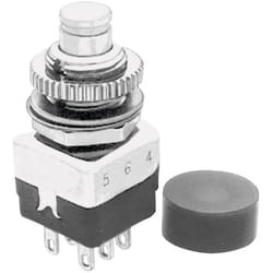 Apem - 104450003 104450003 Bouton-poussoir 220 v/ac 2 a 2 x On/(Off) à rappel 1 pc(s)