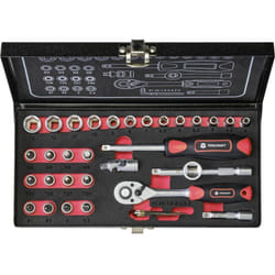 Toolcraft - Jeu de clés à douille métrique 1/4 (6.3 mm) 36 pièces 826363