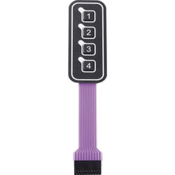 Clavier à membrane Apem AC3559ILL matrice 1 x 4 1 pc(s) D76043
