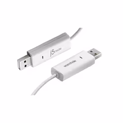 j5create JUC100, 1,2 m, USB A, USB A, USB 2.0, Mâle/Mâle, Blanc