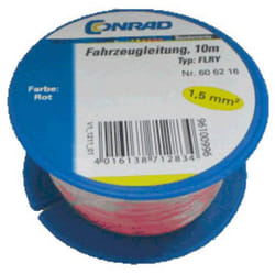 Câble pour l'automobile flry-b Conrad Components 606216 1 x 1.50 mm² rouge 10 m