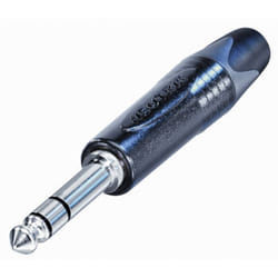 Neutrik - Jack 6.35 mm mâle, droit NP3X-BAG-CON Nombre de pôles: 3 stéréo noir 1 pc(s)