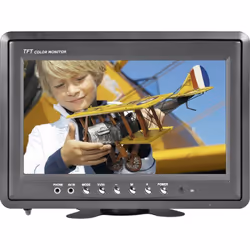 enquête 22,9 cm (9") LCD Moniteur LCD encastrable ou sur pied Télécommande Avec pied. description Ce moniteur couleur est dir ...