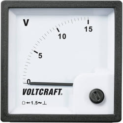 Voltcraft - AM-72x72/15V AM-72x72/15V Appareil de mesure analogique encastrable AM-72x72/15V 15 v Bobine