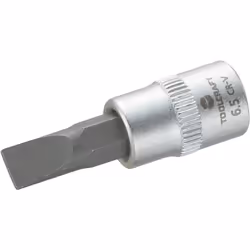 Toolcraft 816065, Prise, 1/4", Métrique, 1 tête(s), 6.3 mm, Sulfate de chondroïtine, Acier