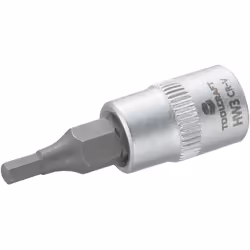 Toolcraft 816068, Prise, 1/4", Métrique, 1 tête(s), 3 mm, Sulfate de chondroïtine, Acier