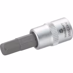 Toolcraft 816071, Prise, 1/4", Métrique, 1 tête(s), 6 mm, Sulfate de chondroïtine, Acier
