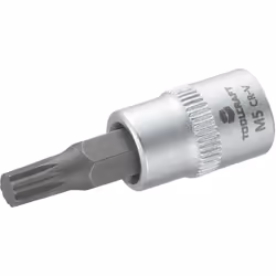Toolcraft 816074, Prise, 1/4", Métrique, 1 tête(s), 5 mm, Sulfate de chondroïtine, Acier