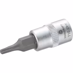 Toolcraft 816080, Prise, 1/4", Métrique, 1 tête(s), T10, Sulfate de chondroïtine, Acier