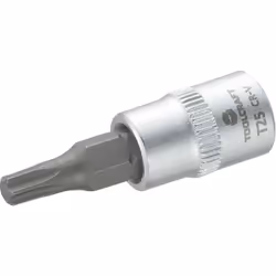 enquête TOOLCRAFT 816083 Propulseur: 1/4" (6.3 mm) Sortie: TORX® intérieur - T 25 Longueur: 37 mm Contenu: 1 pc(s) descriptio ...