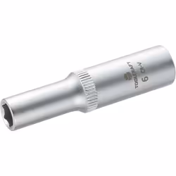 Toolcraft 816095, Prise, 1/4", Métrique, 1 tête(s), 6 mm, Sulfate de chondroïtine