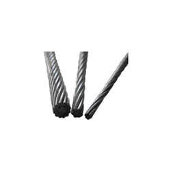 Sonstige - corde en fils dacier (ø) 2.5 mm toolcraft 486749 gris marchandise au mètre