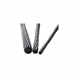 Description Câble en acier torsadé d'un diamètre de 3 mm 1 m Corde en fils dacier (Ø) 3 mm TOOLCRAFT 486762 gris