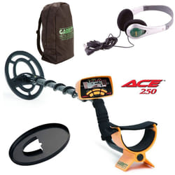 Pack : Détecteur de métaux Garrett ace 250 + Casque + Sac à dos + protège disque