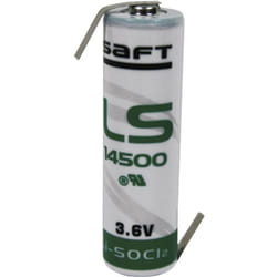 Pile spéciale LR6 (AA) lithium Saft LS14500HBG cosses à souder en Z 3.6 V 2600 mAh 1 pc(s)