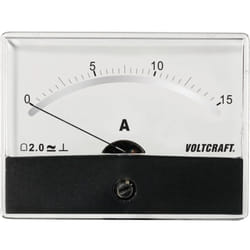 Voltcraft - instrument de mesure analogique à encastrer AM-86X65/15A/DC