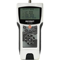 Voltcraft - Testeur de câbles CT-20TDR CT-20TDR Convient pour Câbles blindés et non blindés, CAT3, CAT4, CAT5, CAT5e, cat