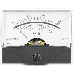 Voltcraft - appareil de mesure analogique à encastrer AM-60X46/30V/1,5A/DC