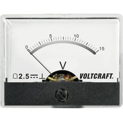 Voltcraft - AM-60X46/15V/DC AM-60X46/15V/DC Voyant de mesure encastrable AM-60X46/15V/DC 15 v Bobine