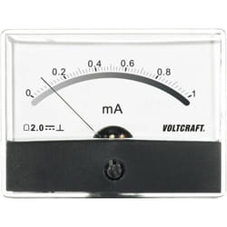 Voltcraft - AM-86X65/1MA AM-86X65/1MA Appareil de mesure à encastrer AM-86X65/1mA/DC 1 mA Bobine
