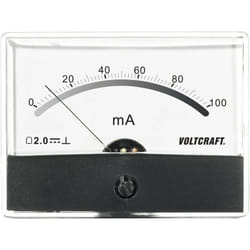 Voltcraft - AM-86X65/100MA AM-86X65/100MA Appareil de mesure à encastrer AM-86X65/100MA/DC 100 mA Bobine