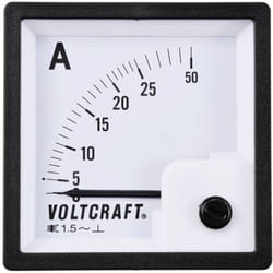 Voltcraft - Appareil de mesure encastrable analogique AM-72X72/25A 25 a Ferromagnétique