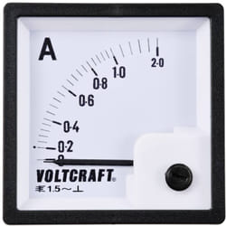 VOLTCRAFT AM-72X72/1A AM-72X72/1A Appareil de mesure encastrable analogique AM-72X72/1A 1 A Ferromagnétique