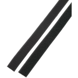 Basetech - STD-LH25/1M Bande auto-agrippante à coller partie velours et partie agrippante (l x l) 1000 mm x 25 mm noir 1 paire(s) W35843