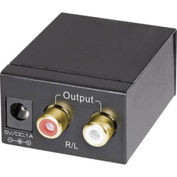 AV Convertisseur [Toslink Cinch-RCA numérique - Cinch-RCA] SpeaKa Professional SP-DAC-TKC