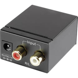 AV Convertisseur [Cinch-RCA - Toslink Cinch-RCA numérique] SpeaKa Professional SP-ADC-CTK