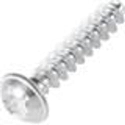TOOLCRAFT 88202 Vis autotaraudeuse pour plastique 2.2 mm 6 mm profil Torx acier galvanisé 100 pc(s)