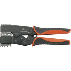Pince à sertir TOOLCRAFT 2-i-1 818644 pour connecteur plat isolé, pour cosses, pour connecteurs de jonction