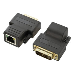 Renkforce RF-569616 changeur de genre de câble RJ-45 DVI-D 29 pin Noir