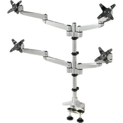 SpeaKa Professional SP-1624824 support d'écran plat pour bureau 68,6 cm (27") Noir, Argent