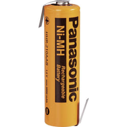 Panasonic - aa 2080 lf-z Pile rechargeable spéciale LR6 (aa) cosses à souder en z NiMH 1.2 v 2000 mAh