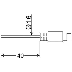 Glf 401 min Sonde aérienne -25 à 70 °c sonde Pt100 X10035 - Greisinger