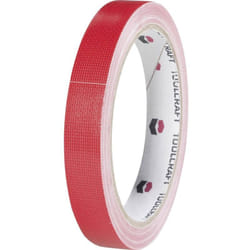 Toolcraft - Ruban adhésif toilé HEB38L10RC HEB38L10RC rouge (l x l) 10 m x 38 mm adhésif thermofusible 1 pc(s)