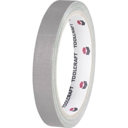 Toolcraft - Ruban adhésif toilé HEB38L10AC HEB38L10AC gris (l x l) 10 m x 38 mm adhésif thermofusible 1 pc(s)