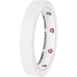 Toolcraft - Ruban adhésif toilé HEB38L10WC HEB38L10WC blanc (l x l) 10 m x 38 mm adhésif thermofusible 1 pc(s)