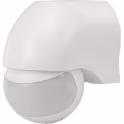 Renkforce 1034069, Capteur infrarouge passif (PIR), Avec fil, 12 m, Mur, Extérieure, Blanc