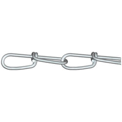 156148 Chaîne nouée argent acier étamé par galvanisation 30 m Epaisseur du maillon 1.8 mm - Dörner+helmer